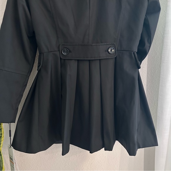 Calvin Klein Petite trench coat hooded double breasted skirted raincoat - Picture 10 of 16